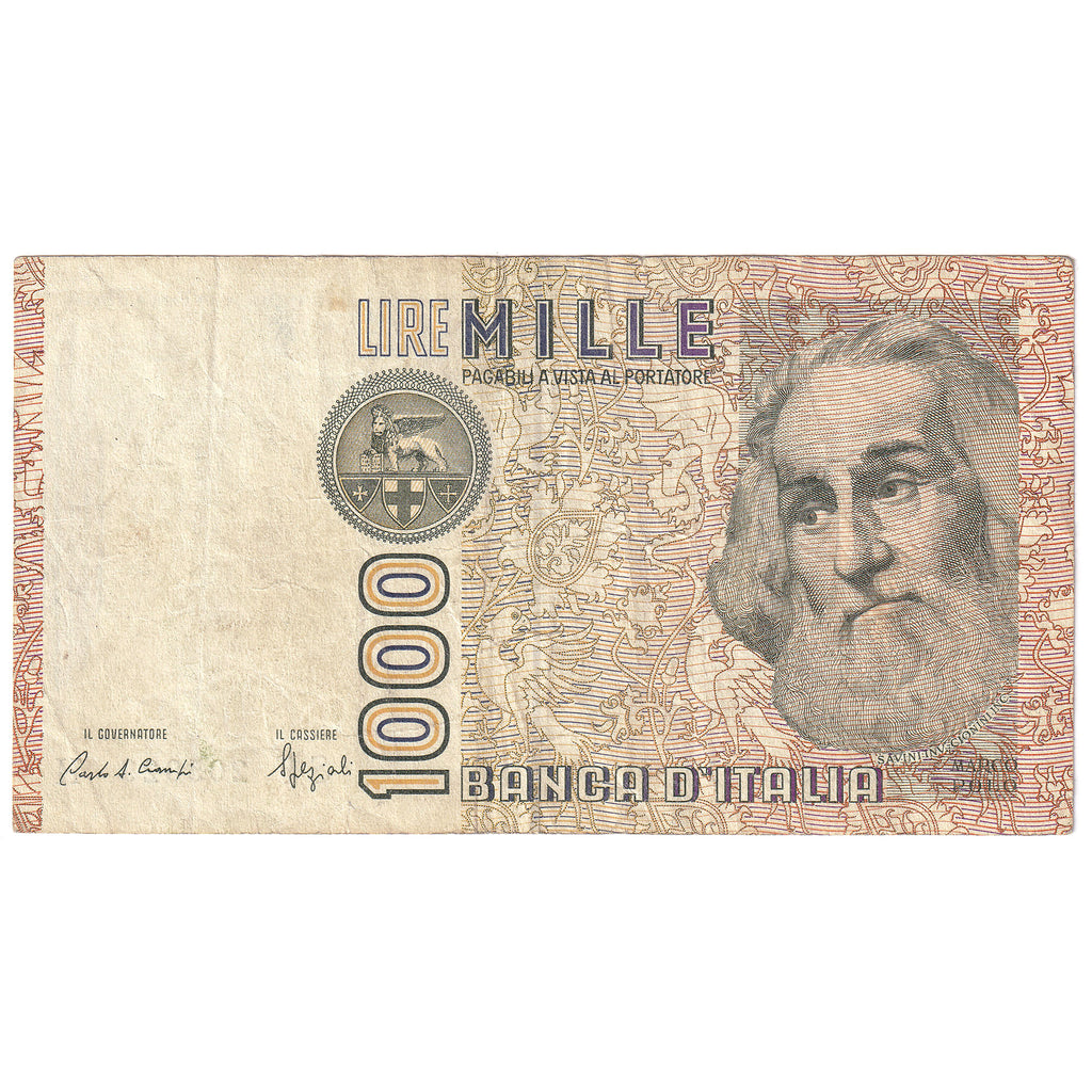 Italy 1984 1000 Lire Note, Pick #109