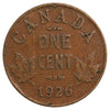 1926 Canada 1-cent Fine (F12) Scratched, Cleaned or Impaired