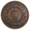 1861 Nova Scotia Large Bud 1-cent G-VG (G6) Scratched, Cleaned or Impaired