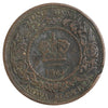 1864 Nova Scotia 1-cent Fine (F12) Scratched, Cleaned or Impaired