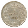 1888 Canada 5-cents Extra Fine (EF40) Cleaned, Scratched or Impaired