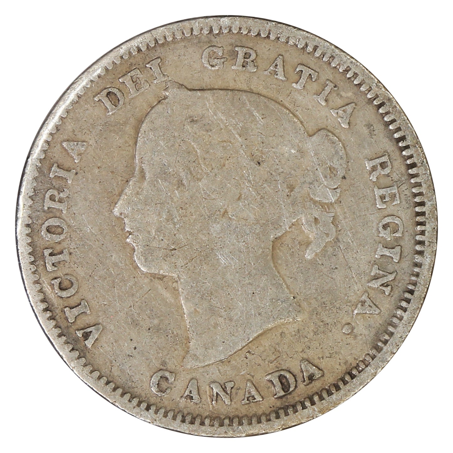1890H Canada 5-cents Good (G4) Cleaned, Scratched or Impaired