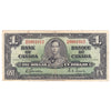 BC-21c 1937 Canada $1 Gordon-Towers, F-VF (Tears, holes, or damaged)