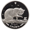 1999 British Blue Cat 1/10oz .9995 Platinum (No Tax) Hairline Scr/Lightly Toned