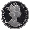 1999 British Blue Cat 1/10oz .9995 Platinum (No Tax) Hairline Scr/Lightly Toned