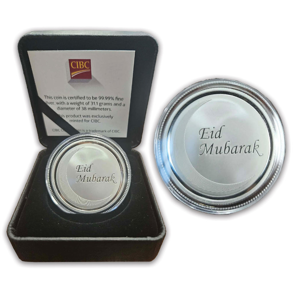 CIBC Eid Mubarak 1oz .9999 Silver Round (No Tax)