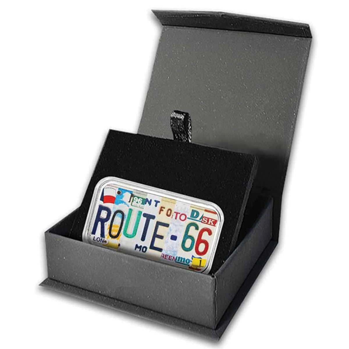 2026 Colourized 100th Ann. of Route 66 1oz. 999 Fine Silver Bar (No Tax)