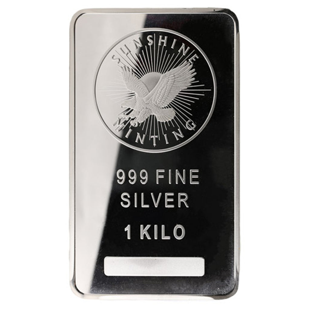 Sunshine Mint 1 KILO .999 Fine Silver Bar (No Tax) Issues