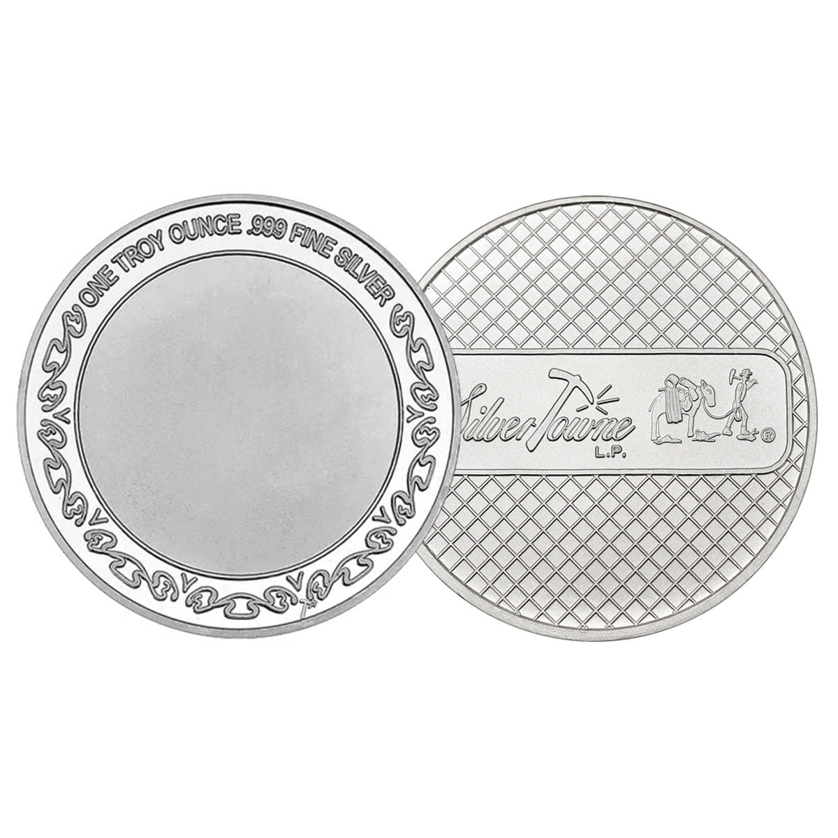Pair of Silvertowne Liberty Eagle & Prospector 1oz .999 Silver, 2pcs (No Tax) Issues