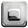 Geiger Edelmetalle 10oz. .999 Silver Square Bar (No Tax) Light Toning/Scr Seal