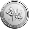 2017 Canada $50 Magnificent Maple Leaves 10oz. Fine Silver (No Tax) Scuffed Capsule