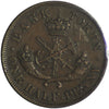 PC-5C1 1854 Province of Canada, Bank of Upper Canada Half Penny Bank Token EF-AU (EF45)