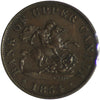 PC-5C1 1854 Province of Canada, Bank of Upper Canada Half Penny Bank Token EF-AU (EF45)