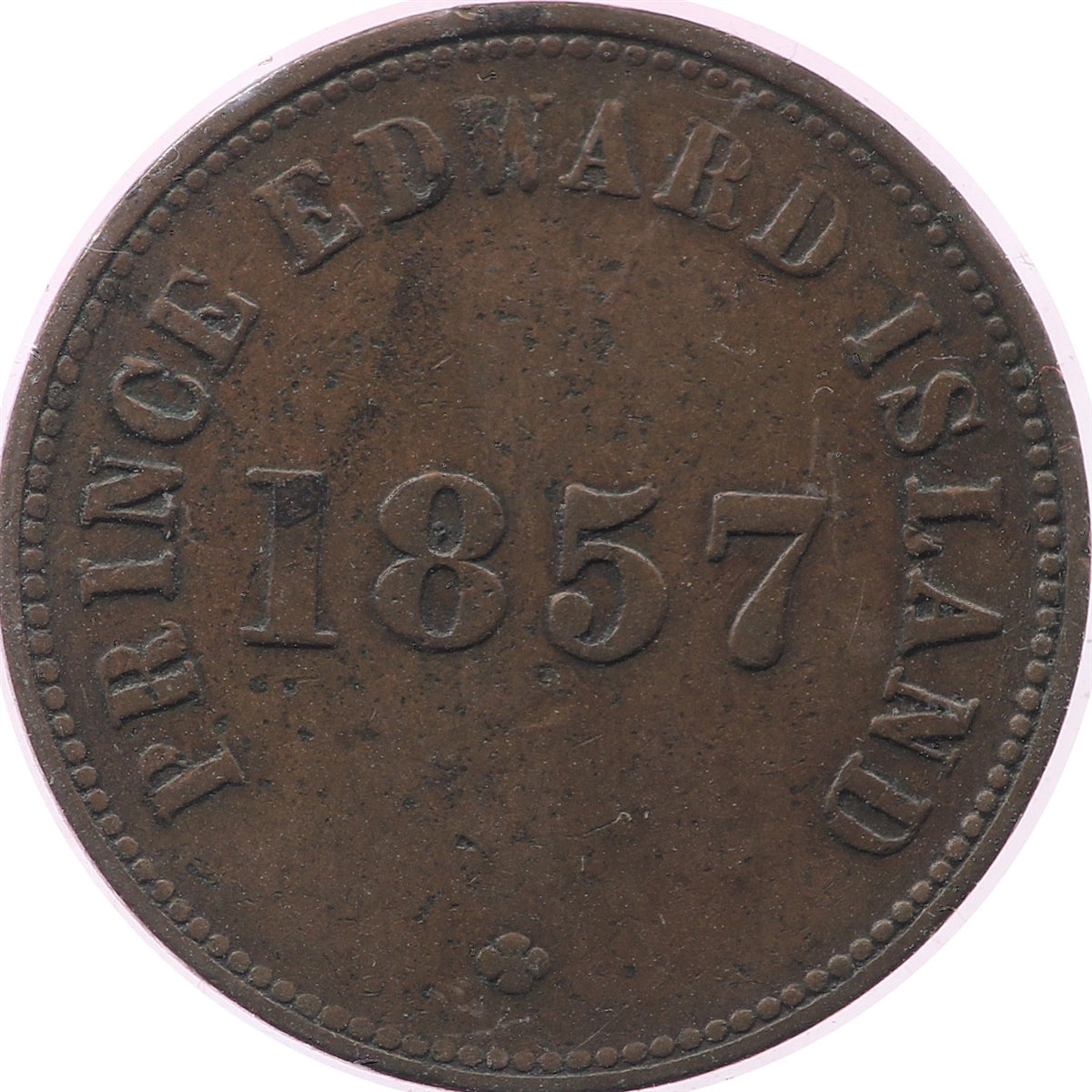 PE-7C1 1857 PEI  Self Government & Free Trade Token F-VF (F15)