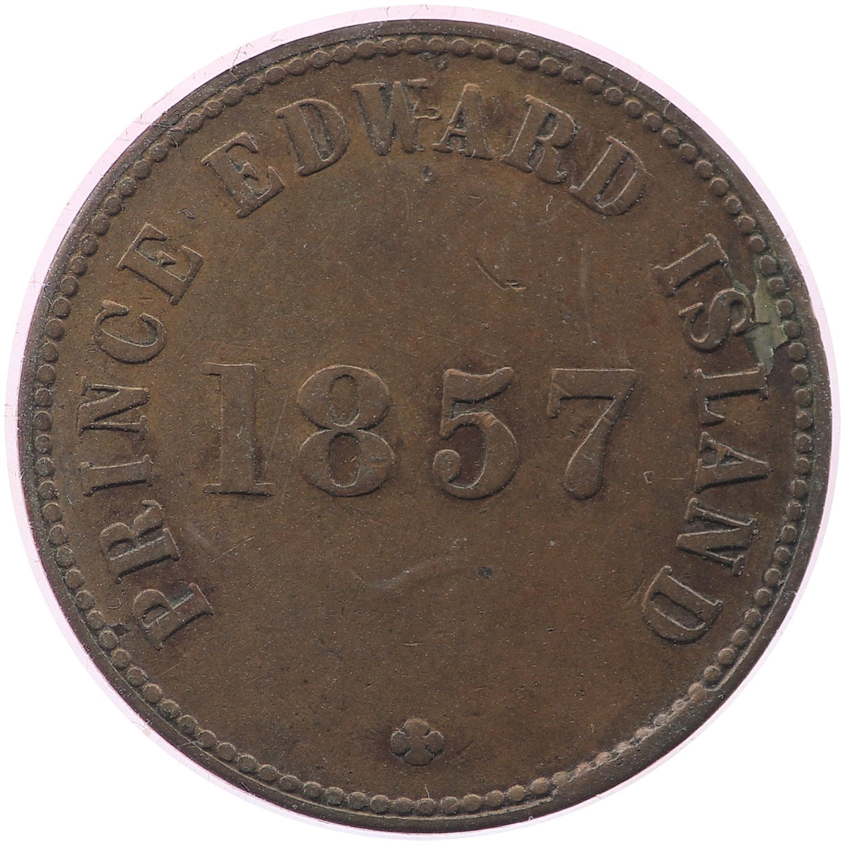 PE-7C3 1857 PEI Self Government & Free Trade Token Very Good (VG8)