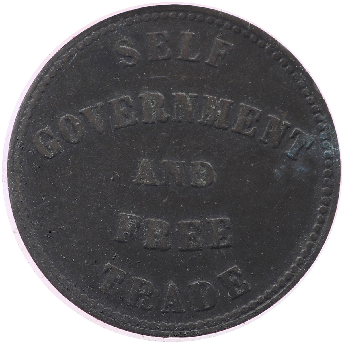 PE-7C3 1857 PEI Self Government & Free Trade Token F-VF (F15)