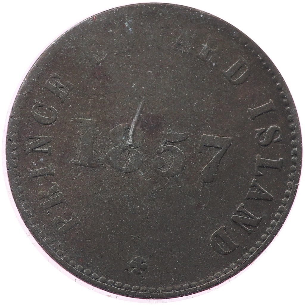 PE-7C4 1857 PEI Self Government &amp; Free Trade Bank Token VG-F (VG10)