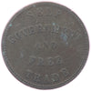 PE-7C4 1857 PEI Self Government &amp; Free Trade Bank Token VG-F (VG10)