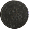 PC-5C1 1854 Province of Canada, Bank of Upper Canada Half Penny Bank Token F-VF (F15)