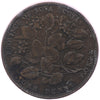 NS-6A2 1856 Nova Scotia Mayflower One Penny Bank Token, F-VF (F15)