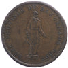 LC-9B1 1837 Lower Canada Quebec Bank on Ribbon Penny Bank Token, Extra Fine (EF40) $