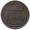 PC-1A3 1842 Province of Canada Half Penny Bank Token, VF-EF (VF30)
