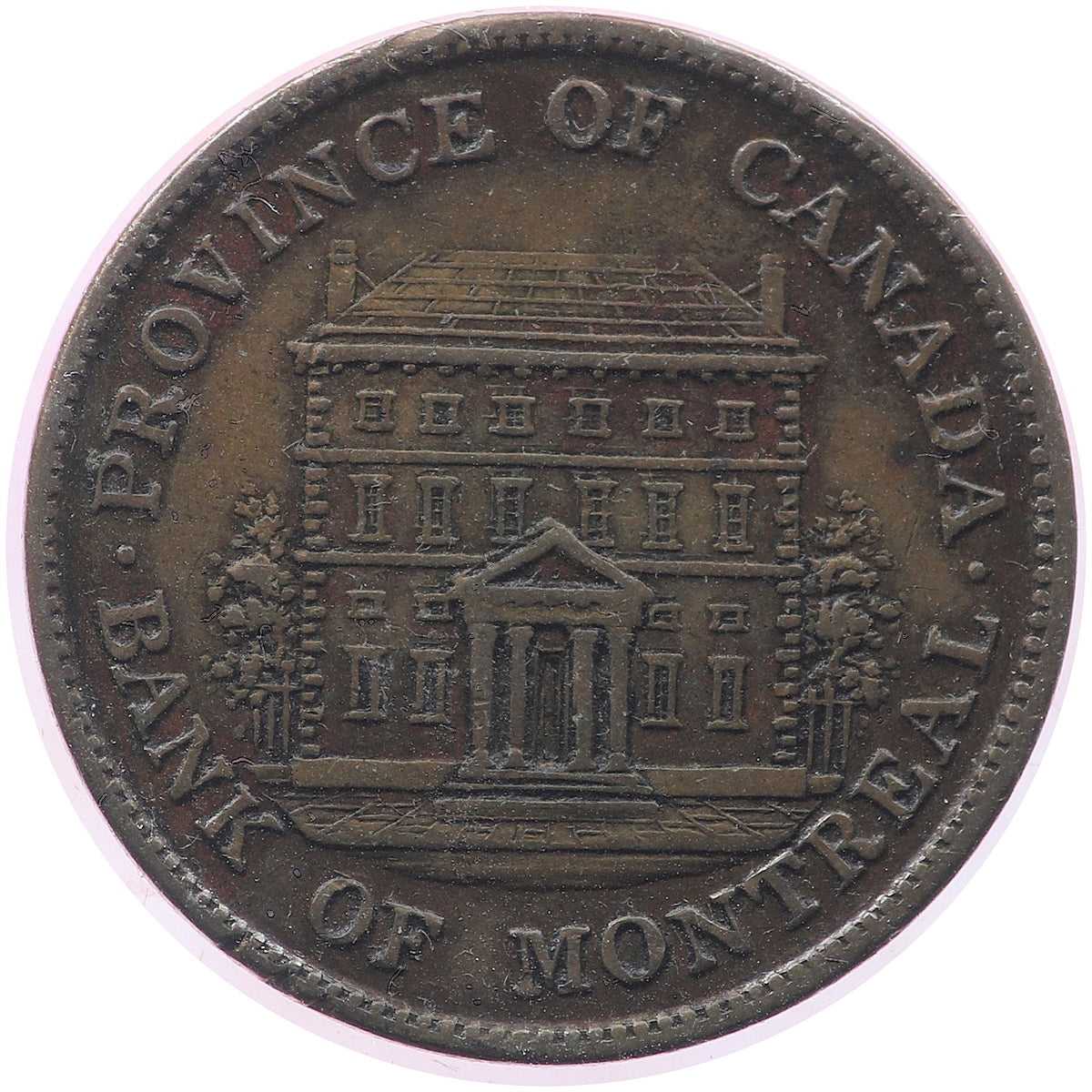PC-1A3 1842 Province of Canada Half Penny Bank Token, VF-EF (VF30)