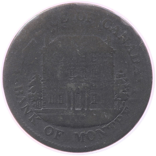 PC-1B3 1844 Province of Canada Bank of Montreal Half Penny Token Good (G4)