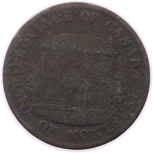 PC-1B4 1844 Province of Canada Bank of Montreal Half Penny Token Good (G4)