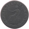 WE-2A1 Field Marshal Wellington, Plain Edge Half Penny Token VG-F (VG10)