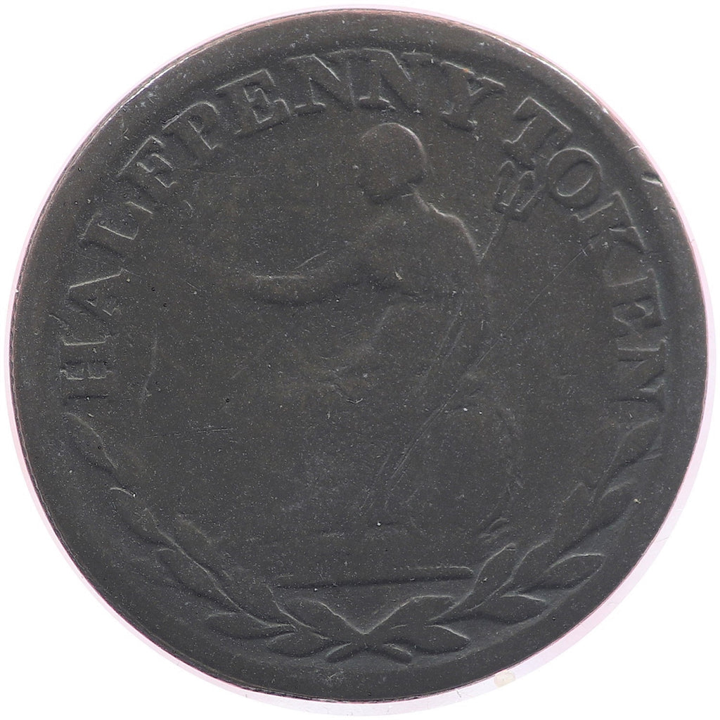 WE-2A2 (n.d) Wellington Half Penny Bank Token, Very Good (VG8)