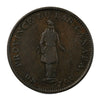 LC-8C1 1837 Lower Canada Bank du Peuple Half Penny Token VF-EF (VF30) $