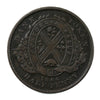 PC-1B6 1844 Province of Canada Bank of Montreal Half Penny Token Extra Fine (EF40) $