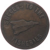 PE-5A No Date (1859) PEI Speed the Plough Bank Token, F-VF (F15)