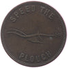 PE-5A No Date (1859) PEI Speed the Plough Bank Token, F-VF (F15)