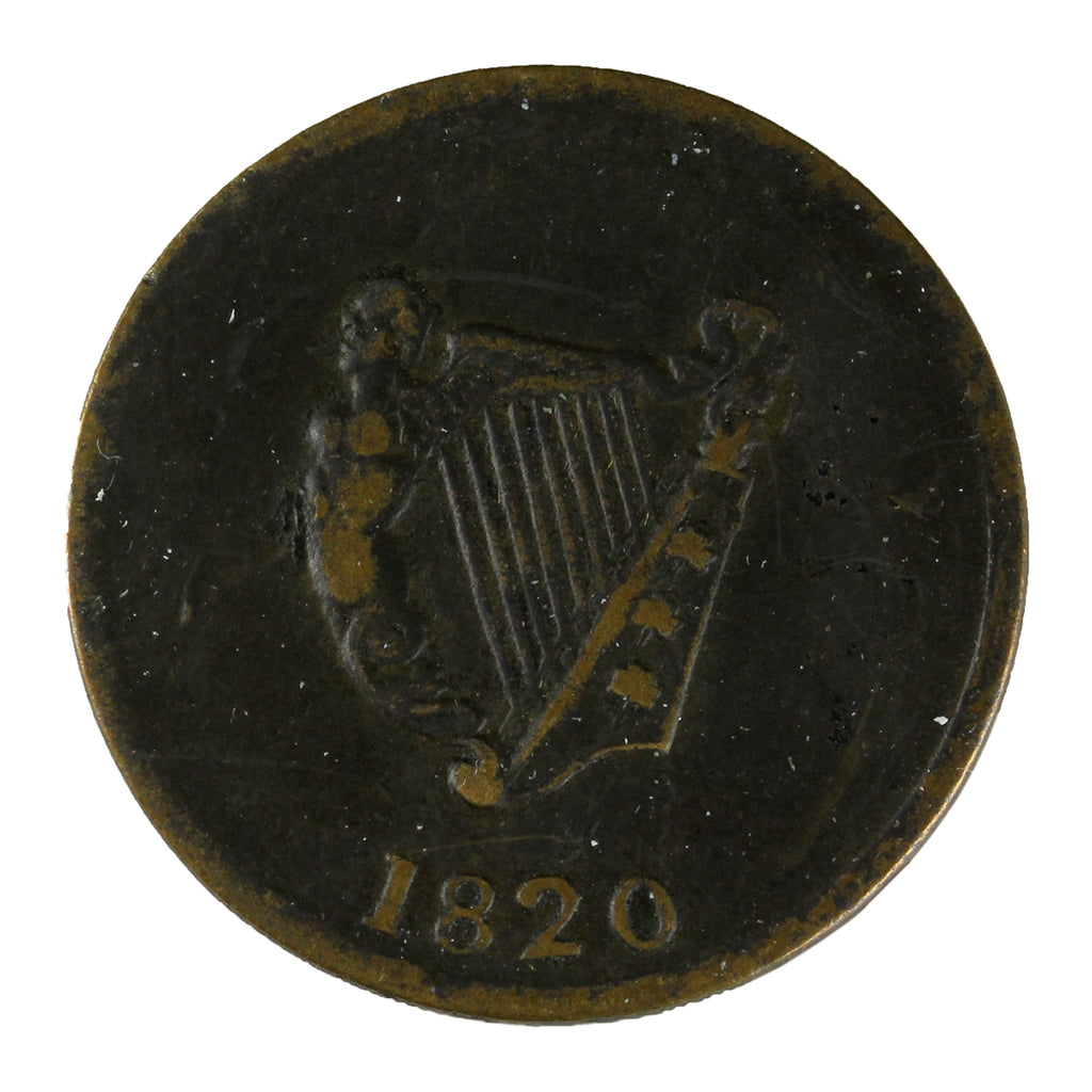 LC-60-11 1820 Lower Canada Bust & Harp 9 Strings Token Almost Uncirculated (AU50) LC-60C2 $