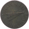 PE-5B1 No Date (1860) PEI Speed the Plough Token Very Good (VG8)