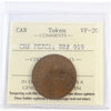 PE-7C1 1857 PEI Self Government & Free Trade Token ICCS Certified VF20 (BR #919)