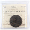 NS-1A1 1823 Nova Scotia Thistle Half Penny Bank Token, VF-EF (VF30)  $