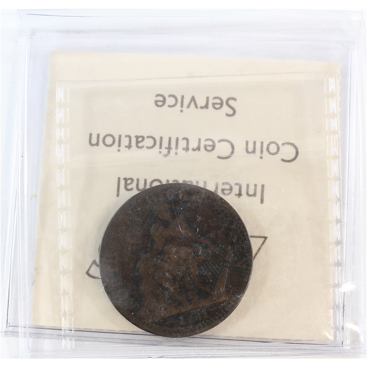 NS-1A1 1823 Nova Scotia Thistle Half Penny Bank Token, VF-EF (VF30)  $