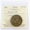 BR-583 Jos. LeRoux MD Bank Token ICCS Certified VF20