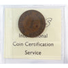 PE-8A (1858) Fisheries & Agriculture Halfpenny Token ICCS Certified VF30 (BR #921)