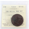 WE-11A Wellington Cuidad Rodrigo Halfpenny Token ICCS Certified EF40 (BR #987)