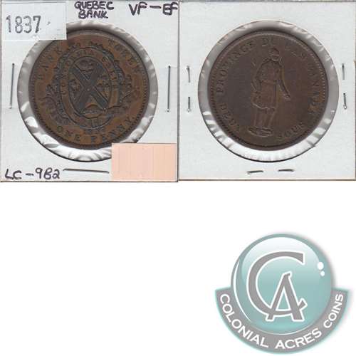 NS-1D1 1832 Nova Scotia Thistle Half Penny Bank Token, Fine (F12)