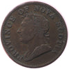 NS-1D2 1832 Nova Scotia George IV Thistle Half Penny Token F-VF (F15)