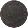 NS-1D3 1832 Nova Scotia George IV Thistle Half Penny Token VG-F (VG10)