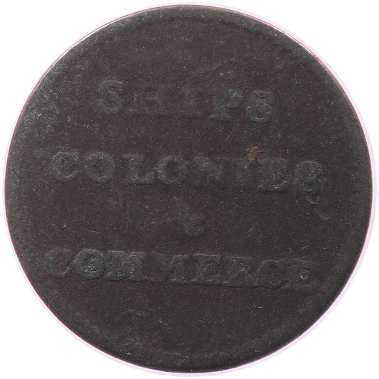 PE-10-8 No Date PEI Ships Colonies & Commerce Token Fine (F12)