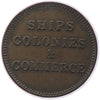 PE-10-29 No Date (1835) PEI Ships Colonies & Commerce Bank Token Very Fine (VF20)