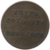 PE-10-31 No Date (1835) PEI Ships Colonies & Commerce Bank Token, Very Fine (VF20)