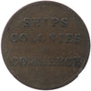 PE-10-31 No Date (1835) PEI Ships Colonies & Commerce Bank Token, F-VF (F15)